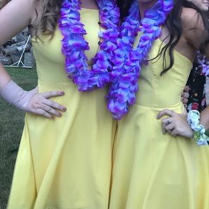Yellow Chiffon Dress